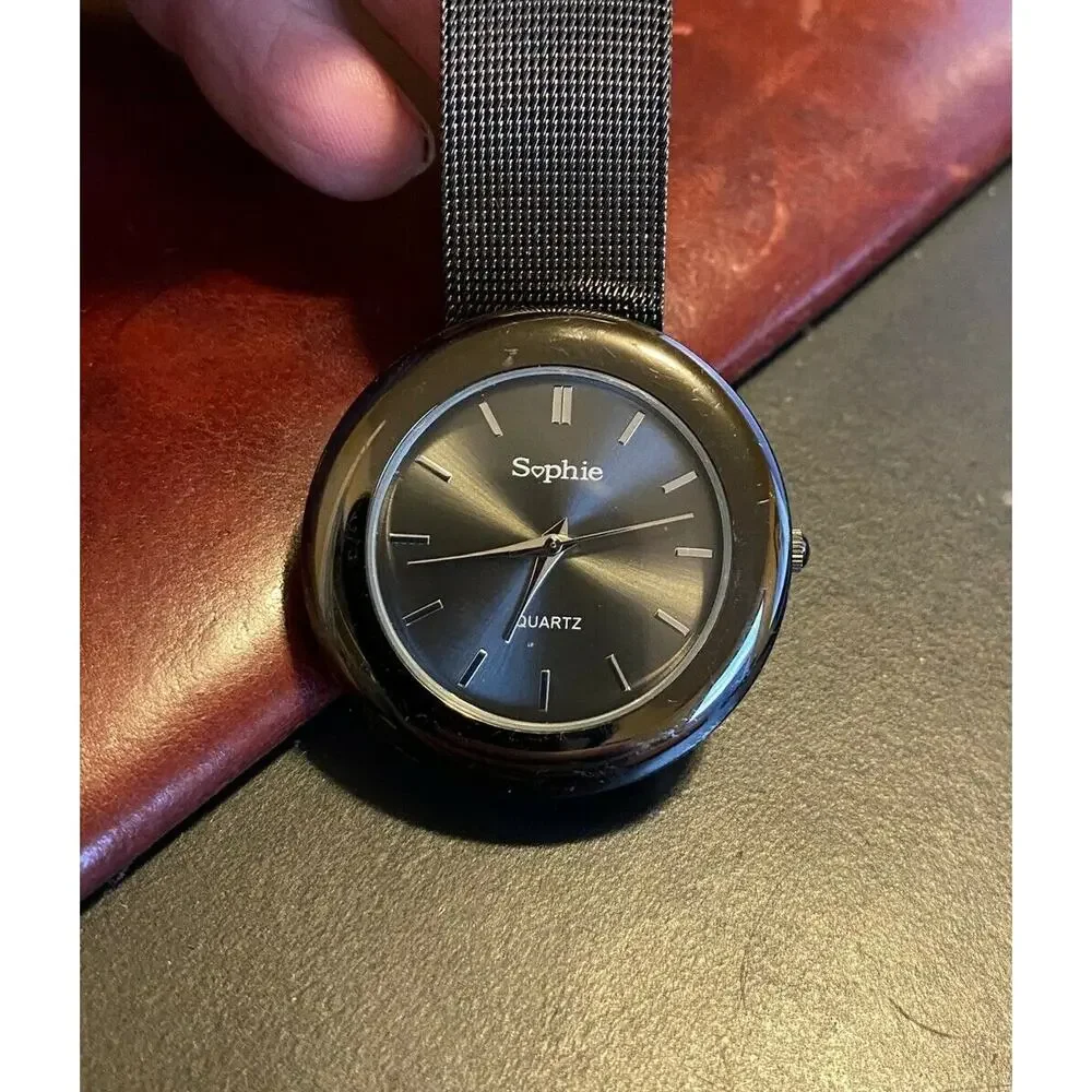 Women's 37mm Sophie Watch, Gun metal Tone with Mesh Band